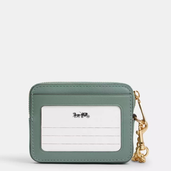 NEW Coach! Zip Card Case With Quilting - Picture 3 of 5